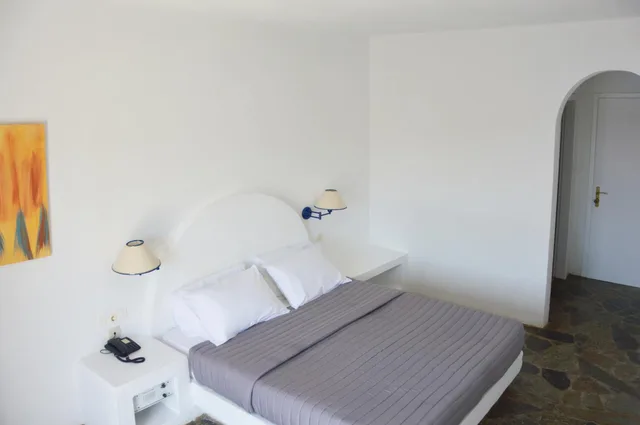 غرفة بسرير مزدوج بإطلالة على البحر، PATMOS PARADISE 3/6
