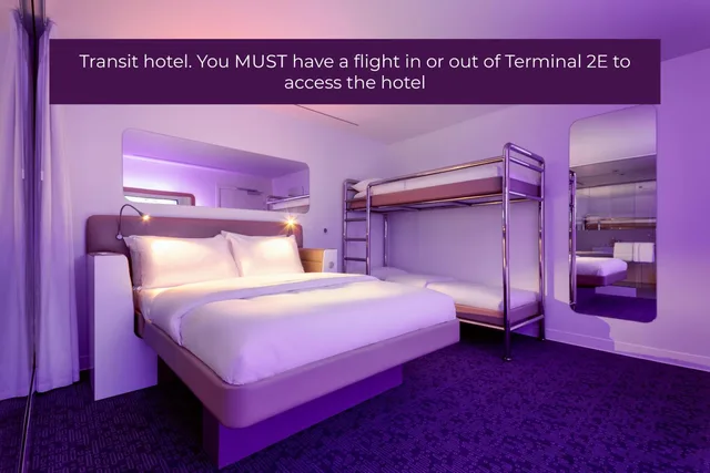 غرفة عائلية، YOTELAir Paris CDG - Transit Hotel 1/1