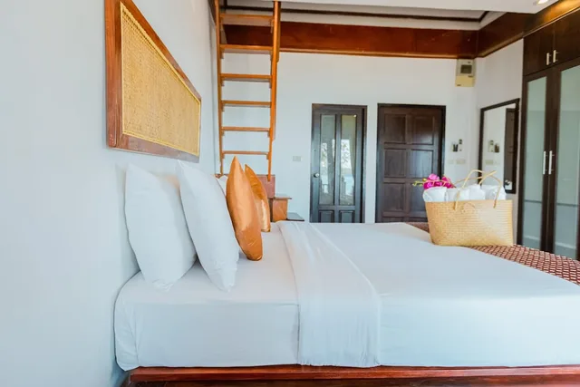 غرفة عائلية بسريرين كوين بإطلالة على البحر، Vimarn Samed Resort 4/7