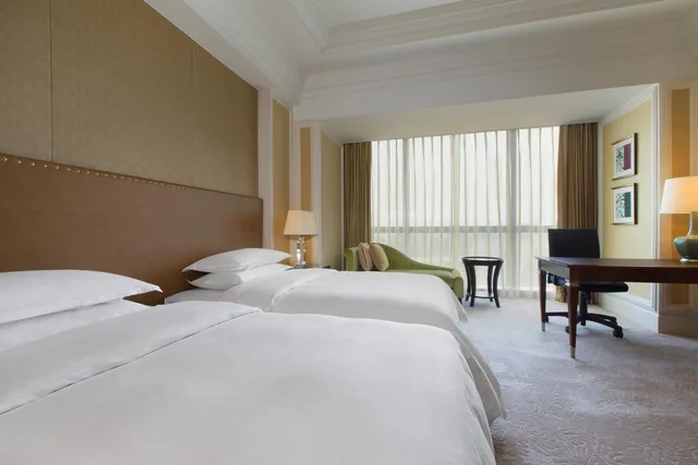 غرفة بسريرين منفصلين بإطلالة على النهر، Sheraton Fuzhou Hotel 1/4