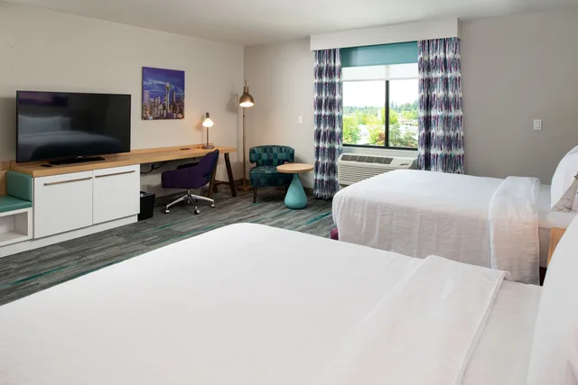 غرفة قياسية بسريرين كوين لذوي الإعاقة، Hilton Garden Inn Seattle Lynnwood 5/8