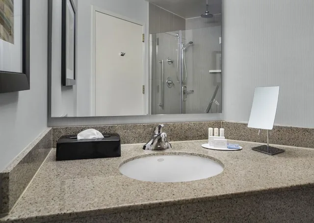 غرفة ركنية بسرير كينج مع أريكة لذوي الإعاقة، Courtyard Charlotte City Center 5/6