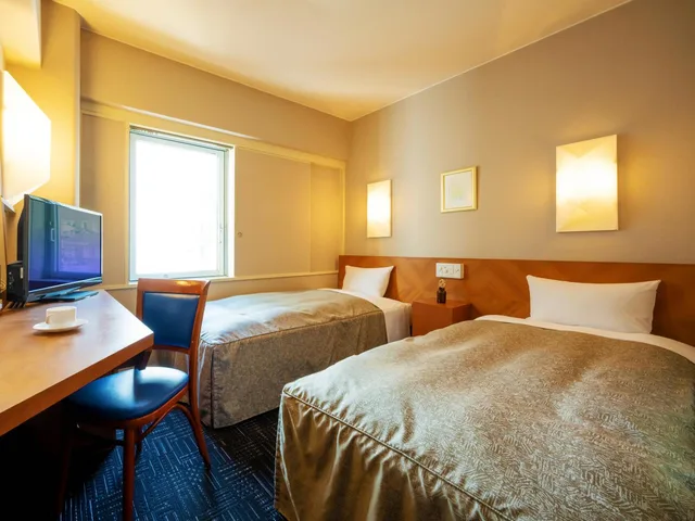 غرفة قياسية بسريرين منفصلين للمدخنين، Hotel Ace Morioka 1/1
