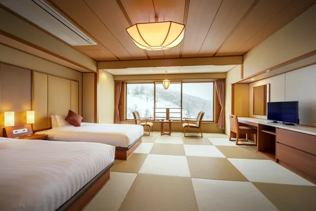غرفة قياسية بسريرين منفصلين، Zao Kokusai Hotel 1/6