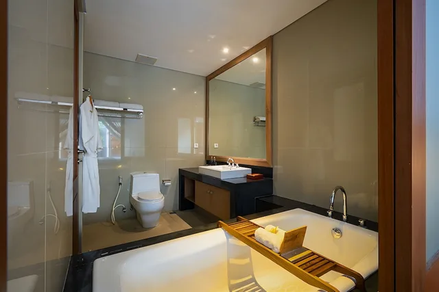 فيلا عصرية عائلية بسريرين كينج بغرفتي نوم بمسبح خاص، Lasanti Villas Spa Seminyak 3/5