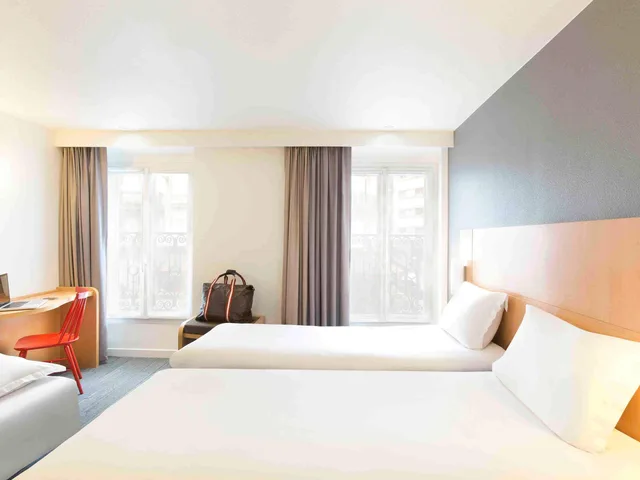 غرفة قياسية بسرير مزدوج وسرير فردي، ibis Paris Gare du Nord TGV 2/8