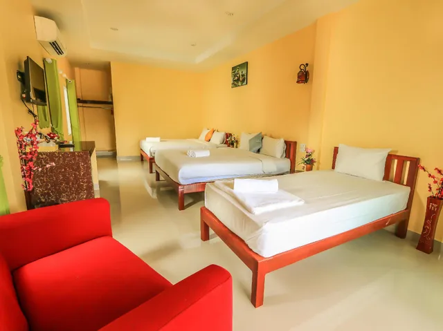 فيلا بسرير كينج وسرير فردي بـ3 غرف نوم، Pranmanee Beach Resort 1/2