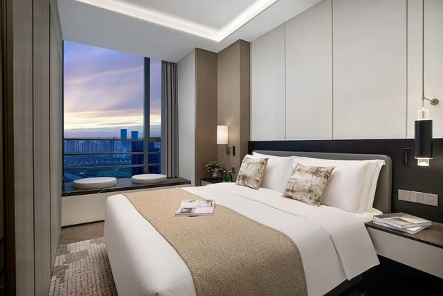 شقة ديلوكس بسريرين كينج بغرفتي نوم، Ascott Tianfu CBD Chengdu 2/3