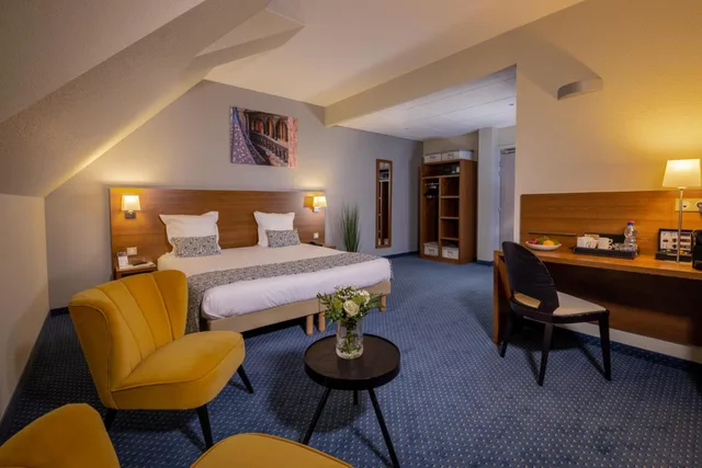 غرفة بريميوم بسرير مزدوج أو سريرين منفصلين، Qualys Hotel Val Vignes 6/10