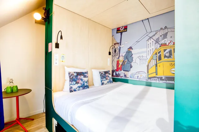 غرفة صغيرة بسرير كوين، B&B Hotel Brussels Centre Louise 1/2