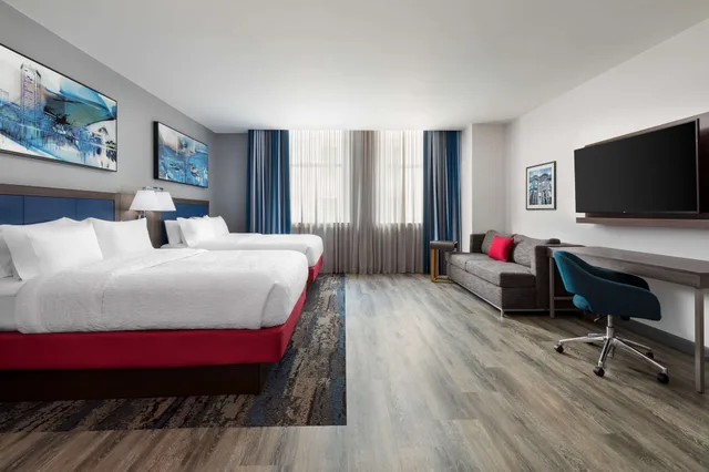 جناح استوديو بسريرين كوين مع أريكة، Hampton Inn and Suites Baltimore Inner Harbor 2/5