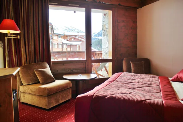 Classic, Twin Beds, Mountain Side، Hotel Mont Vallon Meribel 8/10