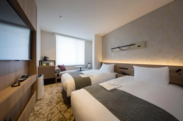 غرفة قياسية بسرير فردي وسريرين مزدوجين، Shizutetsu Hotel Prezio Kyoto Shijo 1/1