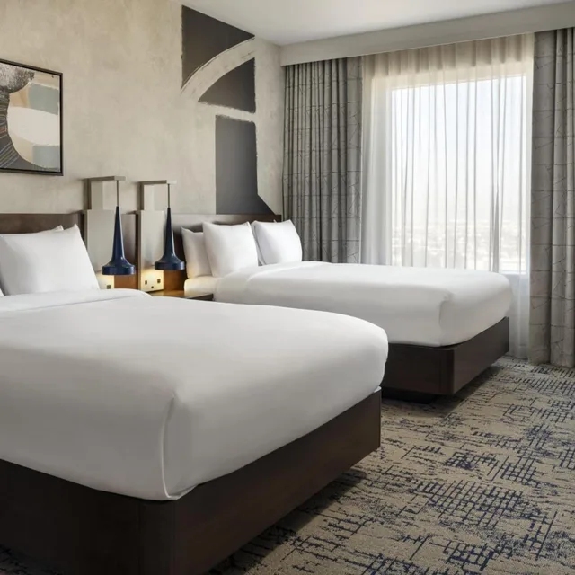 استوديو كبير بسريرين كوين مع أريكة، Residence Inn Los Angeles La Live 1/3