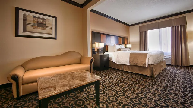 Suite, King Bed, Sofa, Best Western Plus Airport Inn Suites Salt Lake City 3/6
