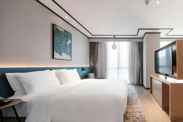 غرفة بسرير كينج لذوي الإعاقة، Hilton Garden Inn Hefei 1/1