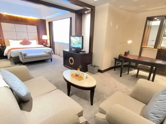 غرفة أساسية بسرير مزدوج، Huafang Jinling International Hotel Zhangjiagang 5/8