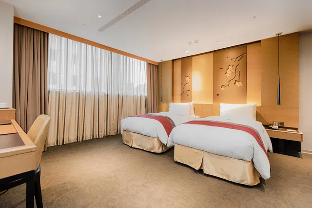 غرفة ديلوكس بسريرين منفصلين بحوض استحمام، Green World Hotel Grand Nanjing 4/5