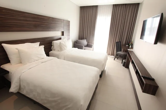 غرفة ديلوكس بسرير مزدوج أو سريرين منفصلين، Helios Hotel Bone 1/1