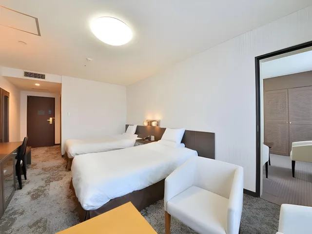 غرفة متصلة قياسية بأربعة أسرّة، Hakodate Kokusai Hotel 2/2
