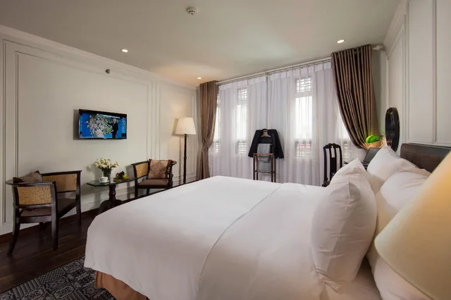 غرفة تنفيذية بسريرين منفصلين بإطلالة على المدينة، Hong Ngoc Dynastie Hotel 1/2