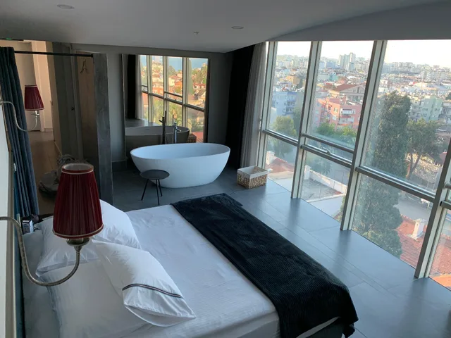 غرفة ديلوكس بسرير مزدوج بإطلالة على البحر بشرفة، Arkk Homes 1/1
