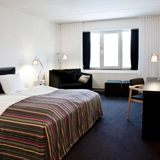غرفة ديلوكس بسرير مزدوج أو سريرين منفصلين، Vejle Center Hotel 1/4