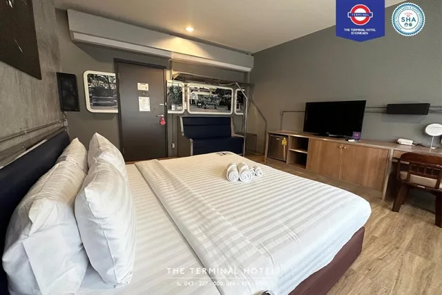 غرفة ديلوكس بسرير كينج، The Terminal Khon Kaen Hotel 1/7