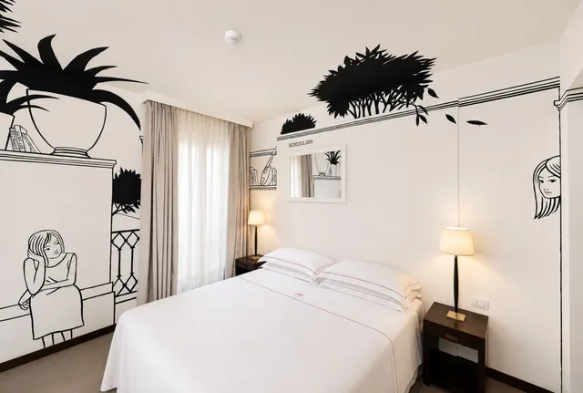 غرفة كلاسيكية بسرير مزدوج أو سريرين منفصلين، Phi Hotel Bologna 3/10
