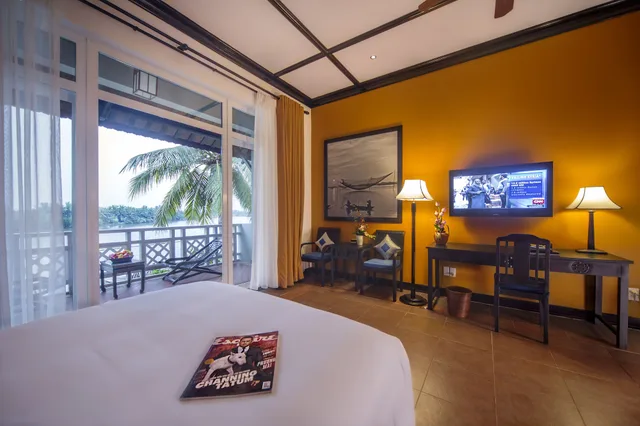 غرفة غراند ديلوكس بسريرين منفصلين بإطلالة على النهر، Hoi An Beach Resort 2/4
