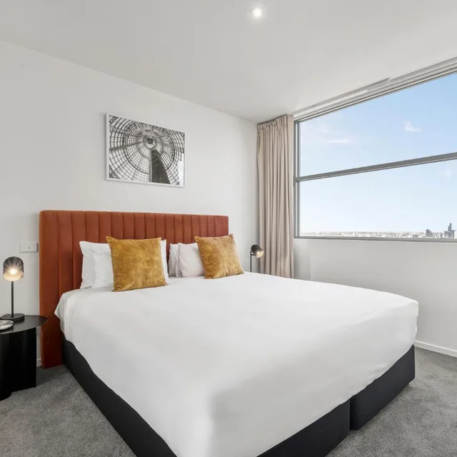 شقة سوبيريور بسرير كينج بغرفة نوم واحدة، Oaks Melbourne on Lonsdale Suites 1/3