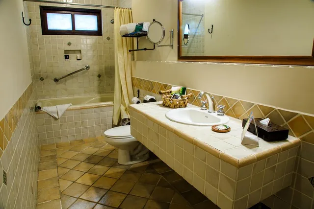 غرفة ديلوكس بسرير مزدوج بإطلالة على الحديقة، Porta Hotel Antigua 4/4