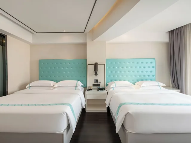 غرفة بزنس بسريرين مزدوجين بإطلالة على المدينة، Xana Lite Hotel (Guangzhou Dongxiaonan Metro Station Shixi) 4/10
