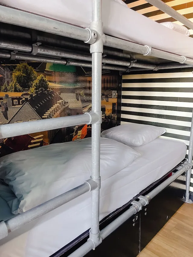سكن مشترك مختلط بثمانية أسرّة وأسرّة بطابقين بحمام مشترك، Copenhagen Downtown Hostel 1/8