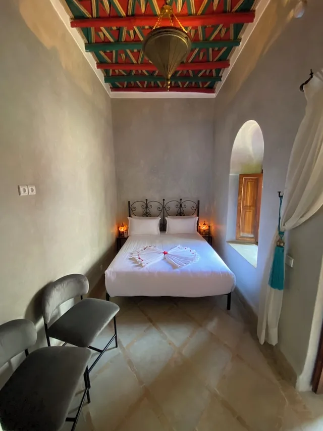 غرفة كومفورت بسرير مزدوج، Riad BAB YACOUT PISCINE and SPA 2/7