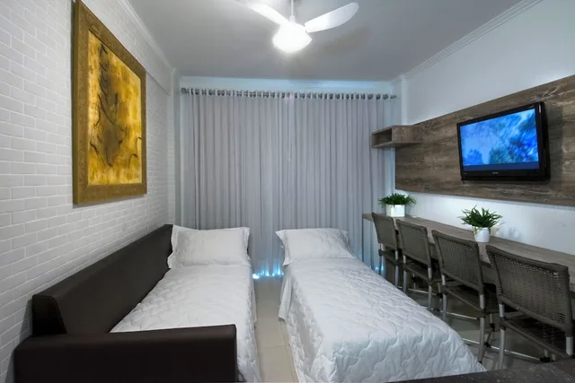 شقة بريميوم بسريرين كوين مع أريكة، Pousada Bora Bora 1/3