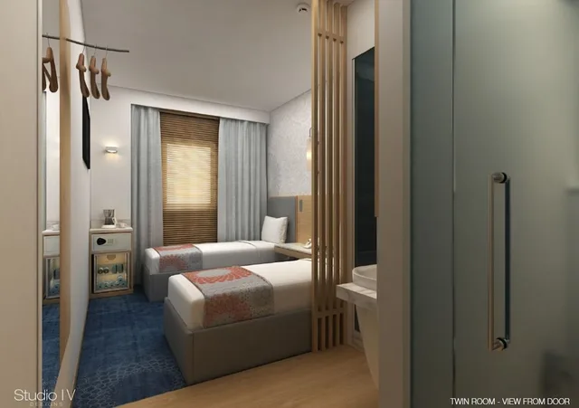 غرفة قياسية بسريرين منفصلين في الطابق العلوي، Holiday Inn Express Chennai Omr Thoraipakkam 4/5
