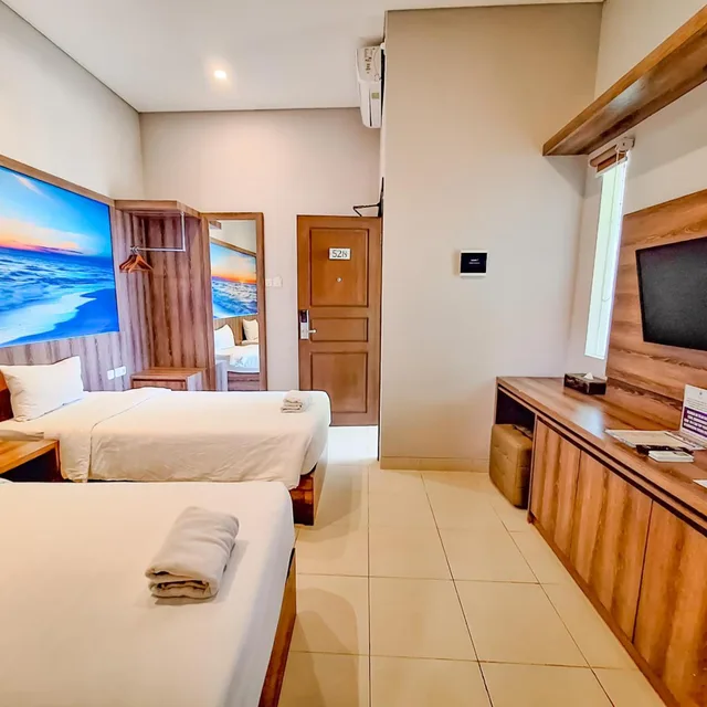 استوديو بسرير فردي، Sekuro Village Beach Resort Jepara 2/4