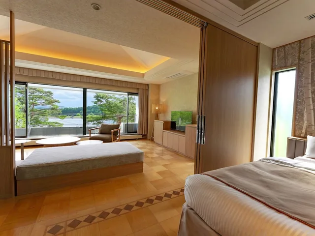 غرفة ديلوكس عائلية بسريرين منفصلين وسريرين مزدوجين مع أريكة، Hotel Anbient Tateshina 4/9
