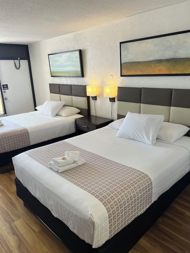 غرفة ديلوكس بسريرين كوين بمطبخ صغير، Flamingo Inn 1/9