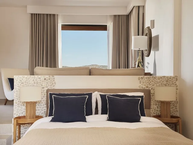 غرفة سوبيريور بسرير كوين بإطلالة على البحر، Angelina Aegina Escape 2/4
