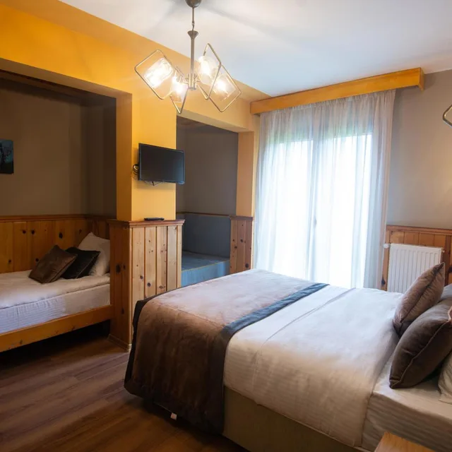 غرفة ثلاثية بإطلالة على الجبل، Ayder Koru Otel 4/6
