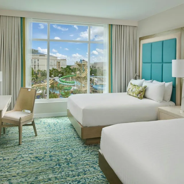 Guest Room, 2 Queen Beds, Water Park View, Gulf Coast Tower, Accessible, Gaylord Palms Resort & Convention Center 5/10