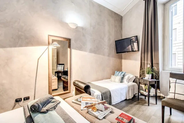 غرفة رباعية بسرير مزدوج وسريرين منفصلين، La Residenza Dell Angelo 3/7