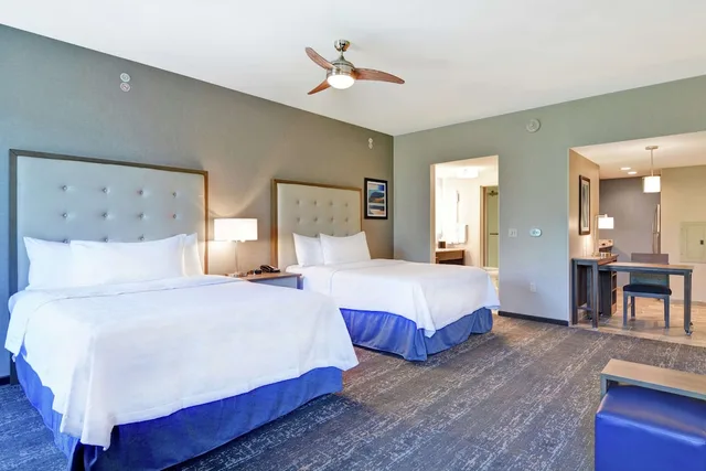 2 Bedrooms, Suite, 1 King or 2 Queen Beds، Homewood Suites by Hilton Poughkeepsie 5/7