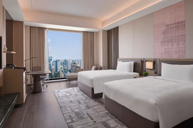 غرفة ديلوكس بسريرين مزدوجين، JW Marriott Hotel Xi'an 2/8