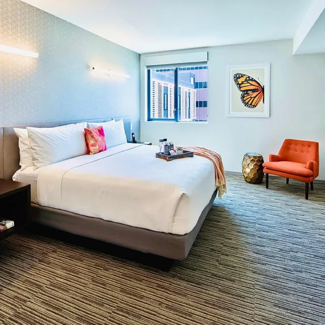 غرفة قياسية بسرير كينج، Hotel Mariposa Los Angeles 3/8
