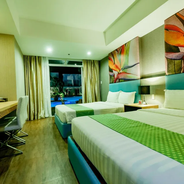 غرفة عائلية بإطلالة على المسبح، Aziza Paradise Hotel 7/9