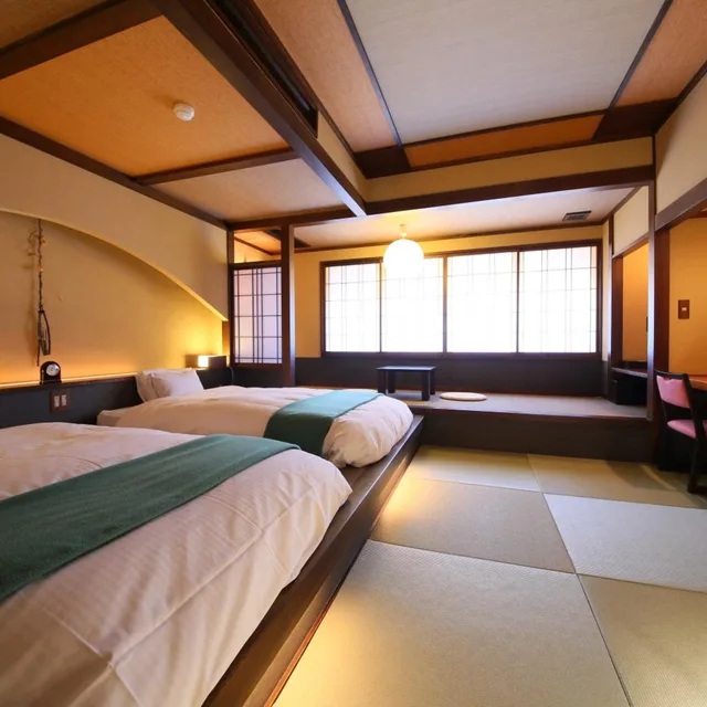 Room, Twin Beds, Tatami, Hotel Tamanoyu 3/10