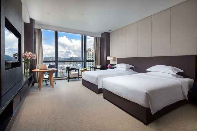غرفة سوبيريور بسريرين مزدوجين للمدخنين، Ramada by Wyndham Taizhou 1/1